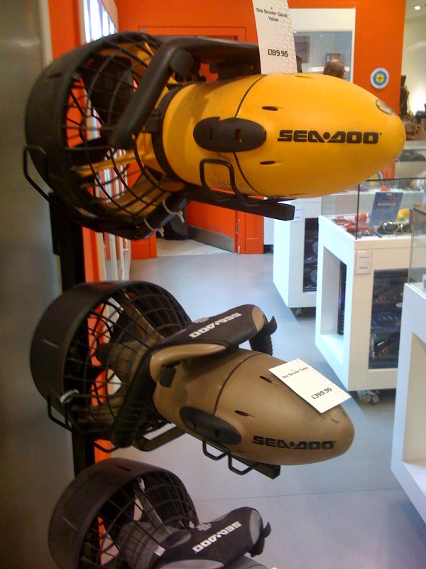 On the go: Sea Scooters
